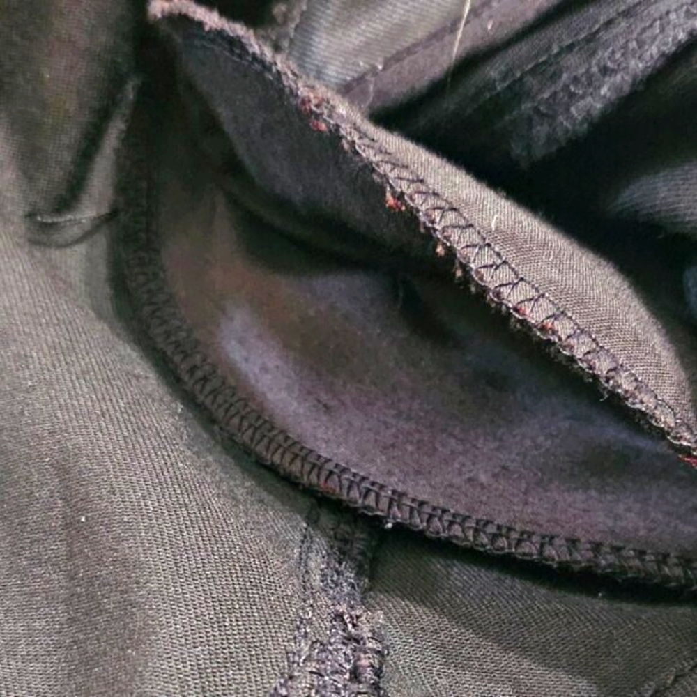 🔥HP🔥MOTO JACKET, BLACK COATED w/ DIAGONAL ZIPPERED CLOSURE from WHBM, SIZE 2P - Picture 12 of 16
